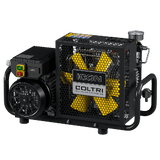 Coltri MCH6/ET Compressor de Ar Respirável (atual Icon LSE 100ET), elétrico, tipo radial portátil, pressão máxima 330 bar, vazão 100 L/min, disponível em tensão 220V, 380V ou 440V 60Hz trifásico, para sistema de purificação do ar, 4 estágios de compressão, peso 39kg, produto importado, ficha tecnica catalogo datasheet
