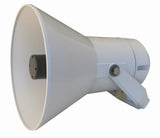 DNH HP-30(T) Alto-Falante Industrial, tipo corneta, Midrange, 30W RMS, 110dB SPL 1W/m, bobina 4 ohms, 310-8000Hz, diametro 9" polegadas de diâmetro, corpo em poliamida RAL 7035, terminais tipo parafuso, proteção IP67, NBR IEC 60529, código NCM 85182100, peso 2.2 Kg, MR-30T, produto importado, catálogo datasheet