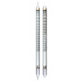 Draeger 6728041 Ampola H2S 0,5-15 ppm, Hydrogen Sulfide 0,5/a, produto importado, desvio ±5 a 10 %, mudança de cor de branco para marrom claro, temperatura 0 a 40°C, umidade absoluta 3 a 30 mg H2O/L, prinícipio de reação H2S+Hg2+ HgS+2H+, ficha tecnica catalogo data sheet