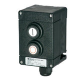 Cooper Ceag GHG 411 8200 R0001 Chave Comutadora Rotativa, botoeira, poliamida, com 2 botões, tipo impulsão, DRT, contato 1NA 1NF, IEC 60947-5-1, 600V, EEx de, IIC, T6, ATEX, IP66, produto importado, catalogo data sheet