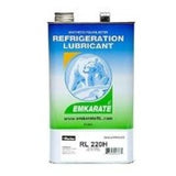 Emkarate RL 220H Plus óleo lubrificante sintético, compressores industriais, de refrigeração, ISO 220, PP47-32, disponível em 1 galão (3,8L) ou 20L (5 galões), importado