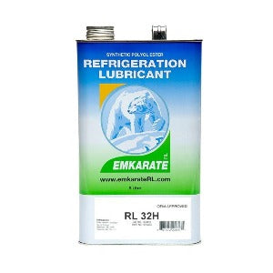 Emkarate RL 32H Óleo Lubrificante Sintético POE 220Vs, para compressores de refrigeração de uso comercial e industrial, tipo rotativo, grau ISO 32, embalagem de 1 galão (3,8 litros), P903-2301, 70102027, produto importado, ficha tecnica/segurança datasheet (MSDS)