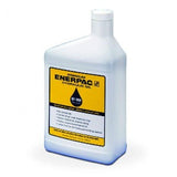 Enerpac HF100 Óleo Hidráulico, a base de óleo básico parafínico, grau ISO 32, viscosidade a 100°F 164 SUS, viscosidade a 210°F 44 SUS, frasco de 1qt (quarto de galão = 946ml), produto importado, ficha tecnica catalogo datasheet