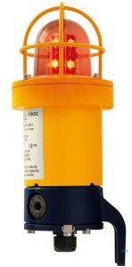 FHF 22491303 Sinalizador de Advertencia, montagem fixa, tipo luminoso, corpo em alumínio, globo de borosilicato, cor amarelo, com lâmpada de Xenônio, lâmpada 5W, 24Vcc, grau de proteção IP67, IEC 60529, Ex d, 60079-0, Grupo IIC, classe de temperatura T6 (85ºC), produto importado, ficha tecnica catalogo datasheet