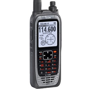 Icom IC-A25N Radio Transceptor VHF, handheld, GPS com Waypoint NAV, tela LCD 2.3" de alta visibilidade, bateria BP-288 (10,5 horas), carregador rápido BC-224, adaptador para headset OPC-2379, antena FA-B02AR, clip cinto MB-133, compatível com headset Bluetooth (handsfree), IP57, VFO scan, produto importado, catalogo