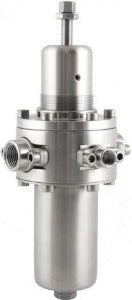 InsertDeal FR312ST Regulador de Pressão, entrada/saída rosca 1/2" BSP, material do corpo e internos em AI AISI 316L, diafragma NBR c/ PTFE, Kv 1,25 Nm3/h, faixa pressão de saída 1,4 a 15 bar, máxima de entrada 30 bar, produto importado, ficha tecnica catalogo datasheet