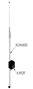 AC KUM600-2 Antena Maritima Omnidirecional, HF/SSB, material em fibra de vidro, revestimento em Poliuretano, faixa de frequencia de 0.15-30MHz, polarização vertical, comprimento total 6m, NCM 852910, para uso com transceptor Sailor modelo 405302A e outros, produto importado, catalogo datasheet