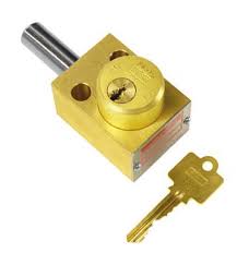 Kirk KFL010021S-F Dispositivo de Bloqueio, corpo em latão SD, acionamento mecânico, comprimento 1" (polegada), 2 cilindros, 1 chave trava removível, produto importado, ficha tecnica catalogo datasheet