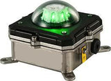Orga L85EX-G-AC-32 Sinalizador luminoso LED, luz de navegação e aviso, lanterna maritima helideck, 019413, corpo em aço inox, 120-240Vac, cor verde, visibilidade 360°, INMETRO, 32cd (candelas), IP66, substitui o modelo anterior L75EX-G-AC e HSL18EX-G-230-AB, produto importado, ficha técnica catalogo data sheet