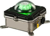 Helideck L85EX-G-AC Lanterna Marítima Luz de Perímetro, LED, aço inoxidável, lente verde, 110-254V, alcance de 3 milhas náuticas, grupo IIC Ex-E, IP 66, IEC 60529, T4, INMETRO, à prova de explosão, 019107, peso 3.6 kg, medidas 161x161x96 mm, NCM 85319000, substitui o antigo modelo L75EX-G-AC, certificado, datasheet