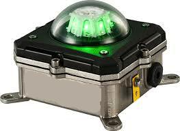 Orga L85EX-G-AC-32 Sinalizador luminoso LED, luz de navegação e aviso, lanterna maritima helideck, 019413, corpo em aço inox, 120-240Vac, cor verde, visibilidade 360°, INMETRO, 32cd (candelas), IP66, substitui o modelo anterior L75EX-G-AC e HSL18EX-G-230-AB, produto importado, ficha técnica catalogo data sheet