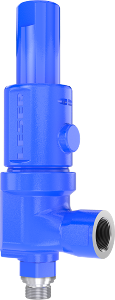 Leser 4594.2582, válvula de segurança, tipo 459, balanceada, ISO 4126-1 standard, flange entrada/saída 1X1" polegada DN, Hastelloy HC4, B16.5 FJA x FR classe 2500x600, corpo alloy UNS N06455, castelo aparafusado, área do orifício 0.100pol², produto importado, ficha tecnica catalogo datasheet