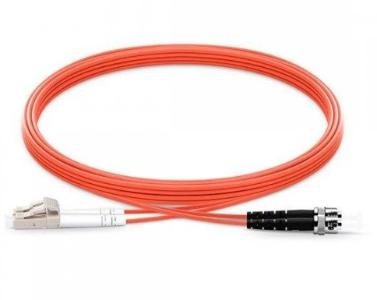 Cabo Fibra Optica OM1-LC-ST-DX-FS-1M-PVC Liga FO LC Multimode, disponível nas medidas 1m, 2m, 3m e 5m, LC UPC para ST UPC Duplex OM1 (OFNR) 2.0mm, catalogo data sheet