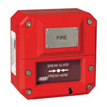 MEDC BGEM5B74DSBS7R Botoeira Quebra Vidro, Iecex, entrada de cabo 1xM20, IP66/67, SIL2, cor vermelha, aprovada pelo Inmetro, produto importado