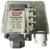 Minimax 817509 Pressostato Diferencial, modelo PMS-10, 1/2"/DN15, conexão rosca,  faixa de operação de 4-13 bar (58.0 a 188.5 psi), 668560719399A, produto importado, ficha tecnica catalogo datasheet