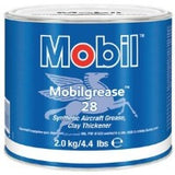 Graxa Sintetica Mobil Grease 28 Antidesgaste, de base de Polialfaolefina (PAO), com espessante de organo argila (não saponáceo), consistencia NLG1, resistente a lavagem com água, LTB245E11 245KV, MIL-PRF-81322G, DOD-G-24508A, produto importado, ficha tecnica catalogo datasheet