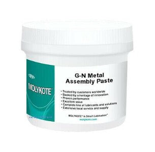Molykote Pasta G Rapid+1kg, LUB-PLS-301, Molypast Graxa Lubrificante, a base óleo mineral/bissulfeto Mo, aplicação industrial, para roscas tubulação, temperatura trabalho de -35º a +450ºC, lata 1Kg, Unipast G/60, M-60, G-N, produto importado