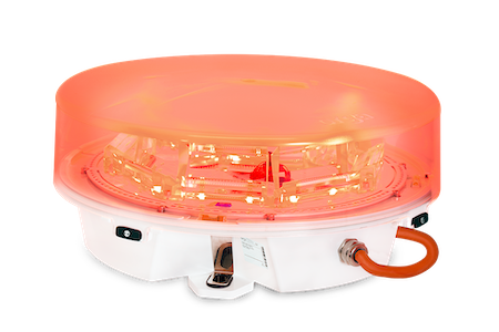 Orga L550-xxx-Red, Luz de LED de Obstrução, Intensidade Média, substituição da AOL301EX, produto importado