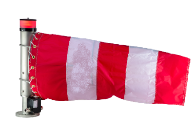Orga 010344 tecido para biruta, comprimento 1200 mm, 482 x 262 mm, vermelho/branco (R/W/R) para uso em HWC2000, produto importado
