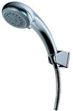 Daelim PF079C Ducha de Mão, chuveiro multifuncional com 3 funções de jato, acabamento cromado polido, c/ mangueira flexível, produto importado