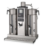 Bravilor Bonamat B10 HW Maquina de café comercial (cafeteira, coffee maker) com torneira de água quente, elétrica, 2 tanques de 10L, capacidade 60 litros/hora, tempo 30 minutos, 400v, 8380W, dimensões 989x570x840 mm, produto importado,&nbsp;ficha tecnica catalogo data sheet