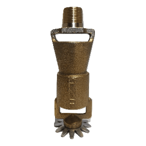 PNR RFV 2232 T52 US 30 Sprinkler, 95" Foam Nozzle, material do corpo em bronze (brass), sem acabamento (w/o finishing), pressão máxima de trabalho 2 bar, coeficiente de descarga 23L/min @ 1 bar (228 gpm), 50,4L/min @ 5 bar, produto importado, ficha tecnica catalogo data sheet