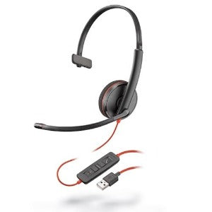 Plantronics Blackwire C3210 Fone de Ouvido USB tipo A, com microfone, monoaural, com fio, produto importado