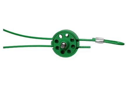 Pro-Lock PR-01XSGS Selo de Lacração, lacre cor verde, material policloreto vinila, revestimento em polpropileno, fita de aço, sem identificação, comprimento 1,5m, 10.887.082, moldado MFI+1310, M8x30 mm, aço 304/S15, porca 303SS, produto importado