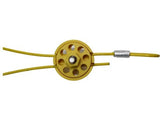 Pro-Lock PR-01DX Lacre de Segurança, Double Hex com cabo de  1.5m (59" polegadas), disponivel nas cores verde, vermelho e amarelo, produto importado