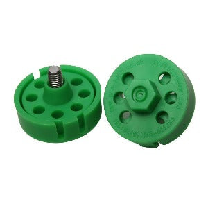 Pro-Lock PR-01XSGWC Lacre Plastico, para proteção de materiais e travamento, diametro 7mm, corpo em polipropileno, na cor verde, produto importado 