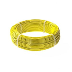 Pro Lock WIREY50 Bobina Lacre Metalico para proteção de materiais, cor amarelo, 3,5nn x 5000mm, aço revestido em PVC, produto importado