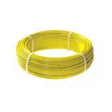 Pro Lock WIREY50 Bobina Lacre Metalico para proteção de materiais, cor amarelo, 3,5nn x 5000mm, aço revestido em PVC, produto importado
