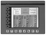 Red Lion VX500TS0 IHM Interface Homem Maquina, entrada tipo toque de tela (Touch Screen), 15-30 Vcc, 1 x Serial RS-232 e RJ45, display 7.75" CCFL, LCD de 16 cores, montagem em painel, proteção IP65, NBR IEC 60529, NCM 853710, catalogo data sheet