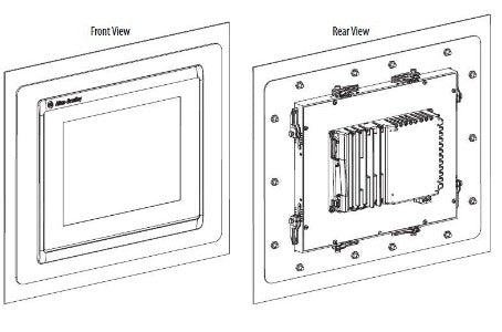 Rockwell 2711P-RAAT12K Placa para Interface Homem-Máquina (IHM), kit adaptador para terminais de performance modelos PanelView 5000 e PanelView Plus 7, produto importado, NCM 853710, catalogo data sheet