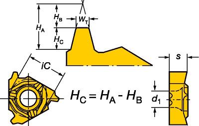 Sandvik 266RL16VW01A002M1125 Pastilha Insertavel para usinagem, formato triangular, uso em torneamento de rosca, grau acabamento médio, corte bidirecional, com 2 arestas de corte, ângulo de incidência 8 graus, GIPI 3.4-WT 0.10, código NCM 82090020, produto importado