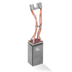 Schunk HG6634 escova de carbono monobloco, terminal forquilha, disponível em 32x32x50, 25x32x50 mm, GS01V 2280045, DE 46980/00, 295-RE-5600-4-70-011, importado, datasheet