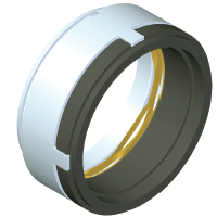 John Crane 5610Q Contra Anel para selo mecanico em carboneto de silício, o-ring em fluoroelastomero, size seal DN 1-1/4", para uso em bomba de captação de água bruta, catalogo datasheet