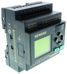 Siemens 6ED1052-1MD00-0BA6 Modulo CPU, para sistema controle lógico programável, LOGO!, 12/24RC, 8 DI(4AI), 4RO, blocos MEM 200, produto importado, ficha tecnica catalogo data sheet, disponibilidade limitada