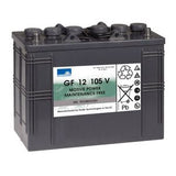 Sonnenschein GF 12 105 V bateria de gel, 12V, (C20) 120 Ah, 345x174x283 mm, 40 kg, terminais tipo A, 5060518622212, NCM 85068000, importado, datasheet