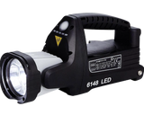 Stahl 6148/1111-111 Lanterna de Mão, corpo em polyamide resistente a impacto, bateria recarregável 6.0V, 4.5Ah, duas lâmpadas LED 3,2W, dimmable, angulo 190°, IP66, Ex ib, NBR IEC 60079-0, Brazil (ULB), Grupo IIC, T4, peso 1.83 kg, 209686, produto importado, NCM 851310, substitui 6144/11, ficha tecnica data sheet