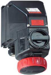 Stahl 8571/11-407 Tomada Eletrica Industrial, 4 pólos (3P+T), 480-500Vca, 32A, poliamida, IP66, com tampa de proteção, dispositivo de bloqueio mecânico por chave, sobrepor, Ex d, blindada, Grupo IIC, T6, vermelha, 150894, produto importado, ficha tecnica catalogo datasheet
