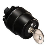 Stahl 8602A0008-1-2-R-V-MS1 Chave Comutadora Rotativa, 2 posições, trava por chave, 24Vcc, produto importado