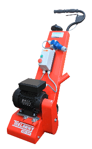 Trelawny TFP200 Deck Scaler, acionamento por motor elétrico, 240V, produtividade  (30 m2/hora (322 sq ft/h), área de corte 200 mm (8" polegadas), disponível também em 110V, gasolina ou pneumático, produto importado, ficha tecnica catalogo datasheet