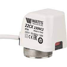 Watts 22CX230NC2 Atuador Eletrotérmico, corpo poliamida, diâmetro da conexão M30 x 1,5, conexão elétrica cabo 2 polos x 0,5mm2, alimentação elétrica 24-230 Vca/cc, 50/60Hz, IP54, IEC 60529, 10049515, 10029671, 10029674, substitui o antigo modelo 22C230NC2, produto importado, ficha tecnica catalogo datasheet