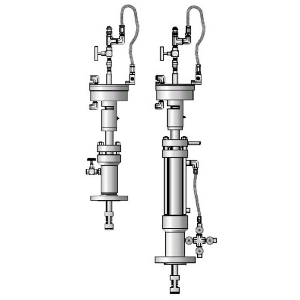 Welker LSM-6FA1/TCC amostrador isocinético, válvula macho DN 1/4", AI AISI 316, 24" polegadas, 150 Rf 412 mm, NCM 903180, importado, datasheet