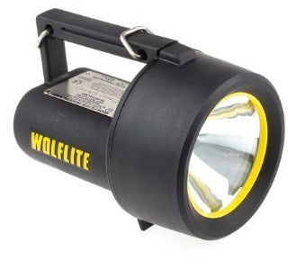 Wolf Safety H-251ALED Lanterna Manual, corpo em material termoplástico preto, lâmpada LED, fluxo luminoso 60LM, com alça, alimentação por bateria recarregável de chumbo áciod, 130x140x185 mm, produto importado, NCM 851310, ficha técnica data sheet