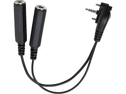 Yaesu SCU-15 Cabo Adaptador para Headset, para radios transceptores dos modelos FTA-550L, FTA-450 e FTA-750, produto importado