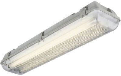 CEAG Cooper Crouse-Hinds ELLK 92018/UNV Luminaria Fluorescente, 2x18W, 0.18A, voltagem 110-254V, corpo em fibra de vidro reforçada, classe de proteção IP66, EExd ed IIC T4, 1 2265 875 311, produto importado