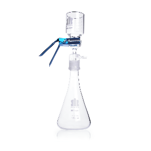 DWK Ultra Ware 47 mm Conjunto de Microfiltração, com suporte de placa porosa e junta esmerilhada, borosilicato, USP tipo 1, ASTM E438 Classe A, capacidade do Kitazato 2000 ml e copo 500 ml, junta 40/3, catmat 421.232, 9538350000, produto importado, ficha tecnica catalogo datasheet