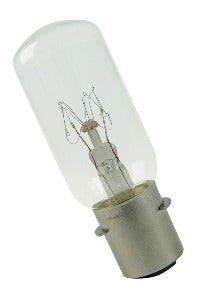 NAV22065P28S Lampada de Navegação 65W P28S 220V, incandescente, para uso naval e offshore, IMPA 790434, ISSA 7322804, 38x108 mm, NCM 853922, produto importado